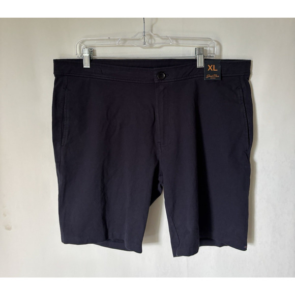 Good Man Chino Short Mens XL Navy Jersey Tulum Stretch Knit Comfort Athleisure - Picture 1 of 12